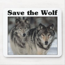 Save the Wolf Mousepad