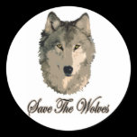 Save The Wolves Sticker