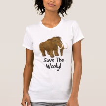 "Save The Wooly" Wooly Mammoth Tshirts