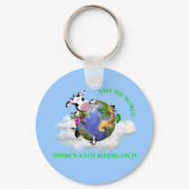 Save The World keychains by clarachandler Save The World keychains