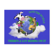 Save The World Post Card