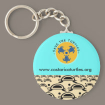 Save Turtles Key Ring keychains