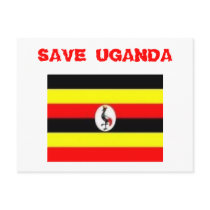 Save Uganda Card postcards by AFRICANKOKO Save Uganda Card postcards
