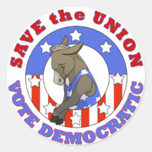 Save Union Vote DEM Sticker