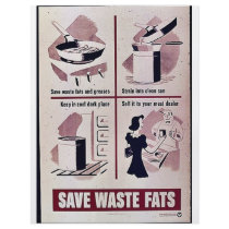 Save Waste Fats flyers by ww2posters Save Waste Fats flyers