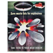 Save Waste Fats flyers by ww2posters Save Waste Fats flyers