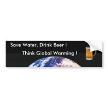 Save Water, Drink Beer ! bumper stickers by lavoiejr Save Water, Drink Beer ! bumper stickers