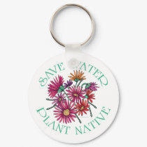Save Water - Plant Native keychains by GreenNeighborWater Save Water - Plant Native keychains