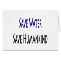 Save Water Save Humankind cards
