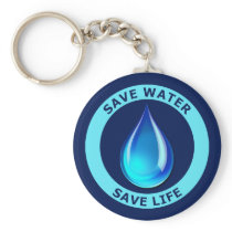 Save Water Save Life Keychain