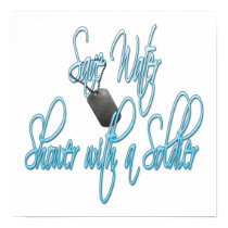 Save Water Shower With A Soldier posters