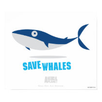 Save Whales Poster posters by AnimalAdvocate Save Whales Poster posters