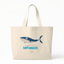 Save Whales Tote Bag by AnimalAdvocate Save Whales Tote Bag