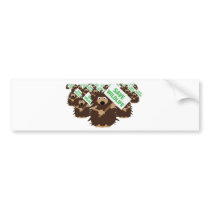 save wildlife hedgehogs bumper stickers