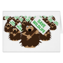 save wildlife hedgehogs cards