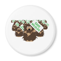 save wildlife hedgehogs magnets