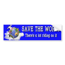 Save World Design bumper stickers