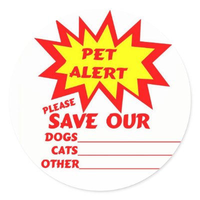 Save Your Pet From A House Fire Sticker by malibuitalian