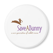 SaveABunny Logo Fridge Magnet