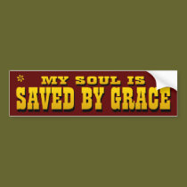 Saved by Grace bumper stickers