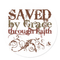 Saved by Grace stickers