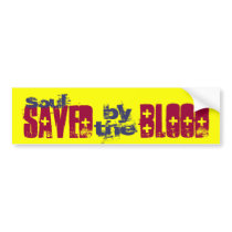 SAVED by the BLOOD bumper stickers