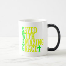 Saved With Amazing Grace SWAG Christian Coffee Cup Mug
