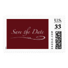postcard - Red "Save the Date" stamp.