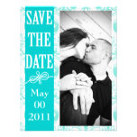 SavetheDate:Blue/White Personalized Announcements