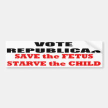 SaveTheFetus. Bumper Sticker