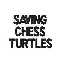 Saving Chess Turtles embroidered shirts