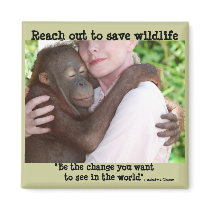 Saving Endangered Species magnets by Rebecca_Reeder Saving Endangered Species magnets