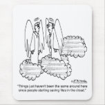 Saving In Heaven's Cloud mousepads