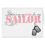 Saving my XOXO for my Sailor Greeting Card