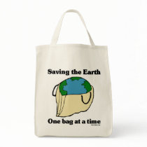 Saving the Earth Organic Tote Bag bags