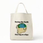 Saving the Earth totebag