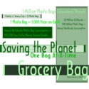 Saving the Planet Grocery Bag zazzle_bag