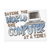 Saving theWorld postcards