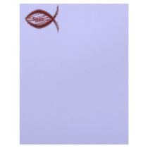 Savior Fish - Deep Red letterhead