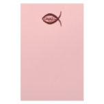 Savior Fish - Deep Red Stationery Paper