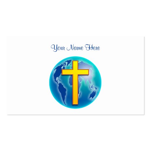 Saviour of the World, Your Name Here Business Card (front side)
