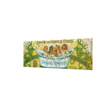 Savon Des Gentils Bebes Soap Label Canvas Prints