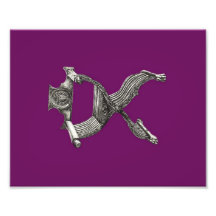 Savonarola chair purple art photo