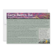 Savor Bristol Bay Custom Invitations