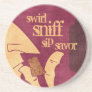 Savoring Wine Coaster