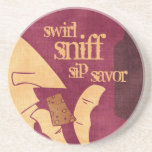 Savoring Wine Coaster