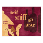 Savoring Wine Postcard
