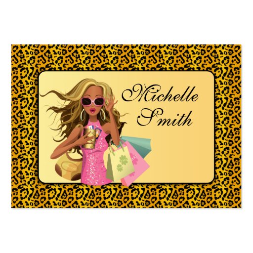 Savvy Shopper 2 Chubby Business Card (front side)
