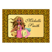 Savvy Shopper Chubby Business Card