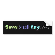SavvySmallFry.com bumper stickers
